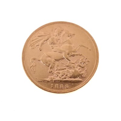 Lot 150 - Queen Victoria gold sovereign, 1886