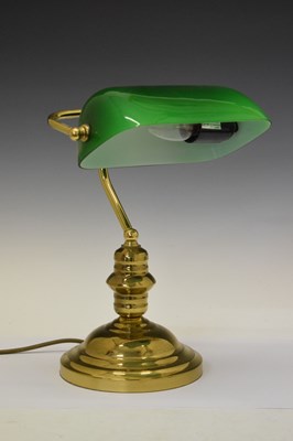 Lot 677 - Banker's lamp