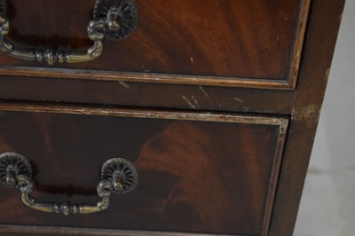 Lot 657 - Reproduction mahogany twin pedestal desk