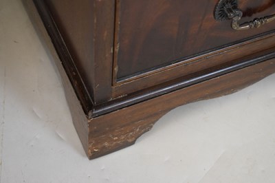 Lot 657 - Reproduction mahogany twin pedestal desk