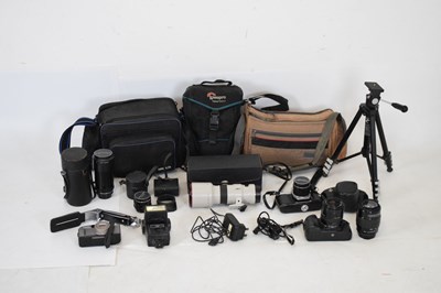 Lot 373 - Asahi Pentax camera, lenses, etc.