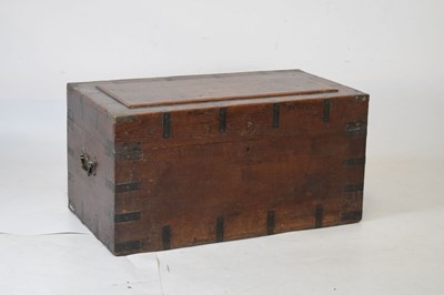 Lot 667 - Camphor wood metal bound chest