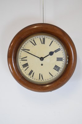 Lot 571 - Early 20th Century single fusee wall clock