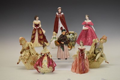 Lot 524 - Collection of Royal Worcester & Royal Doulton figures, etc