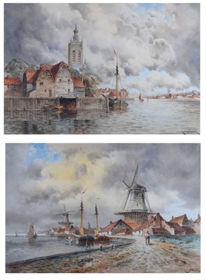 Lot 593 - 'L. van Staaten' (Hermanus II Koekkoek, 1836-1909)