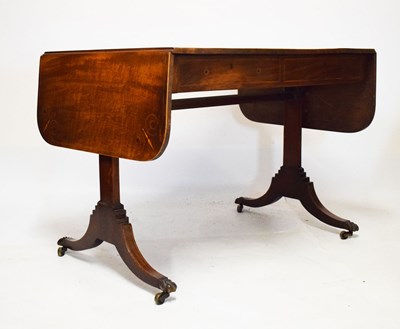 Lot 622 - Regency mahogany and inlaid sofa table