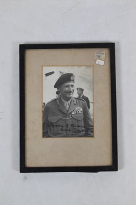 Lot 220 - Field Marshal Bernard Law Montgomery signed photograph