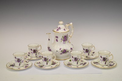 Lot 506 - Small quantity 'Hammersley Victorian Violets' coffee wares