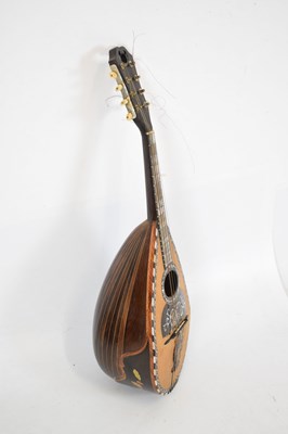 Lot 366 - Early 20th Century Italian mother-of-pearl mounted mandolin (cased)