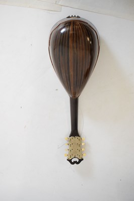 Lot 366 - Early 20th Century Italian mother-of-pearl mounted mandolin (cased)