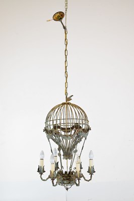 Lot 701 - Light fitting in the shape of a Montgolfier balloon