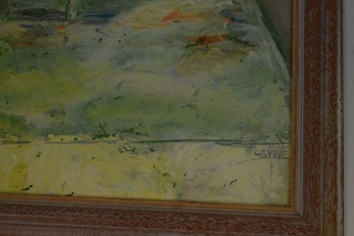 Lot 715 - Gordon Cox - Beach scene & Sylvia Levine still-life