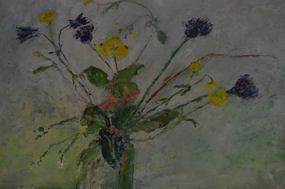 Lot 715 - Gordon Cox - Beach scene & Sylvia Levine still-life