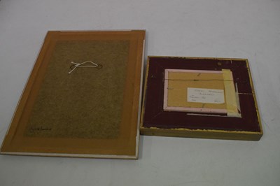 Lot 715 - Gordon Cox - Beach scene & Sylvia Levine still-life