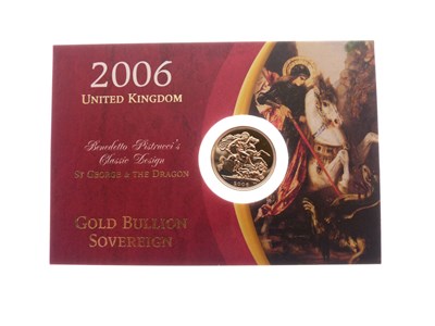 Lot 296 - Royal Mint 2006 sovereign in presentation pack