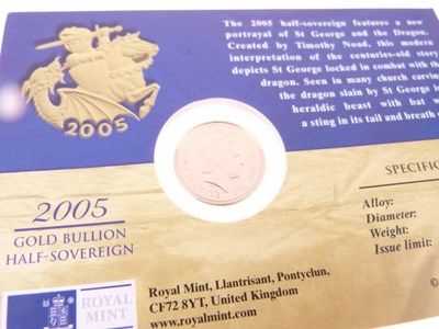 Lot 165 - Royal Mint 2005 Half Sovereign in presentation pack