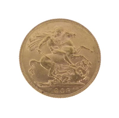 Lot 161 - Edward VII Gold Sovereign, 1908, in presentation pack