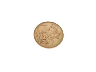 Lot 146 - Victorian gold sovereign, 1872 young head