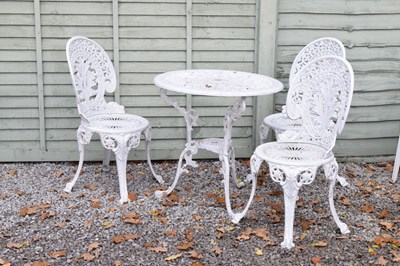 Lot 731 - Cast aluminum patio set