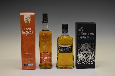 Lot 456 - Highland Park Viking Scars &  Loch Lomond 'Fruit & Vanilla' Single Malt Scotch Whisky