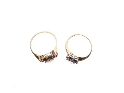 Lot 23 - Two 9ct gold dress rings