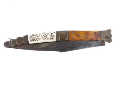 Lot 238 - 19th Century Spanish Navaja knife