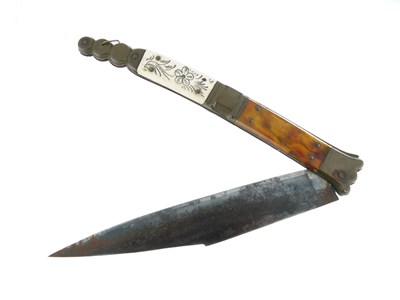 Lot 238 - 19th Century Spanish Navaja knife