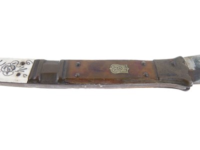 Lot 238 - 19th Century Spanish Navaja knife