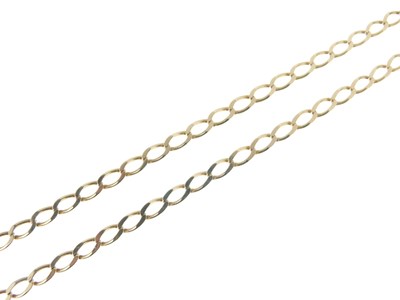 Lot 64 - 9ct gold curb-link necklace