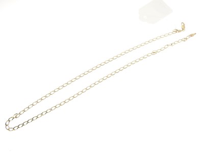 Lot 64 - 9ct gold curb-link necklace