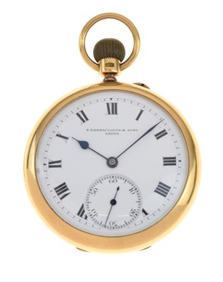 Lot 75 - George V 18ct gold open-face pocket watch