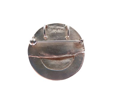 Lot 143 - Contemporary diamond set silver brooch