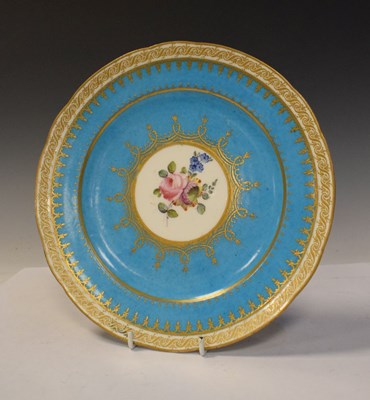 Lot 285 - Sevres style cabinet plate, etc.