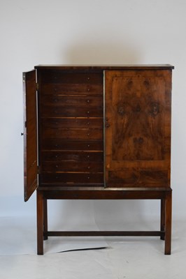 Lot 590 - 19th Century bookcase top on later yew wood stand