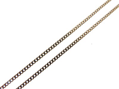 Lot 60 - 9cct gold curb-link necklace