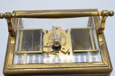 Lot 457 - Paul Garnier - Second quarter 19th Century French brass repeater carriage clock
