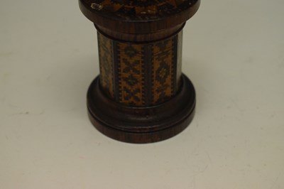 Lot 193 - Tunbridge ware thread/string box