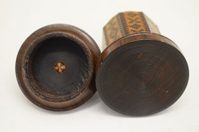 Lot 193 - Tunbridge ware thread/string box