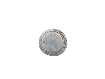 Lot 126 - King James I silver shilling and silver sixpence