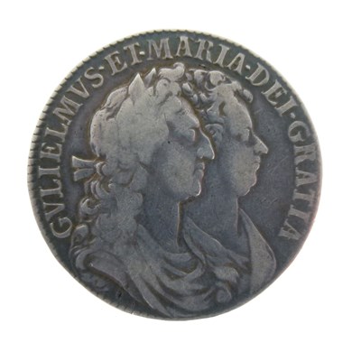 Lot 128 - William & Mary silver half crown, 1689