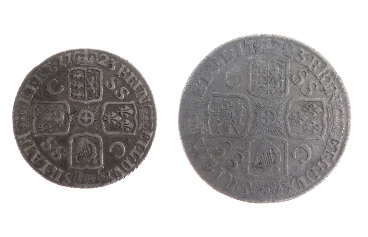 Lot 131 - George I silver coin pair