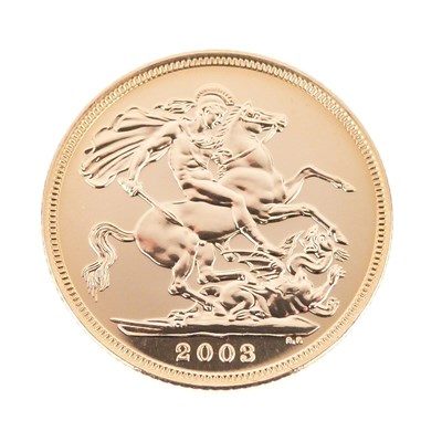 Lot 111 - Elizabeth II gold sovereign, 2003