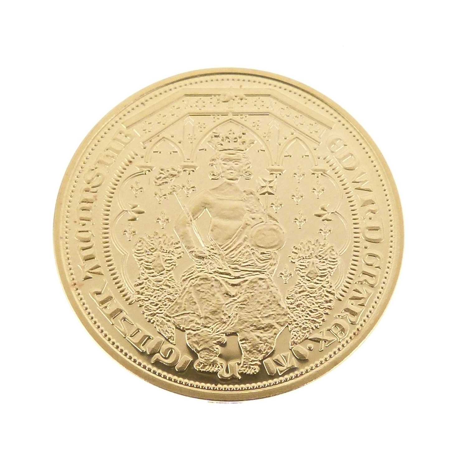 Lot 200 - Fantasy gold Edward III Double Leopard issued by The London Mint