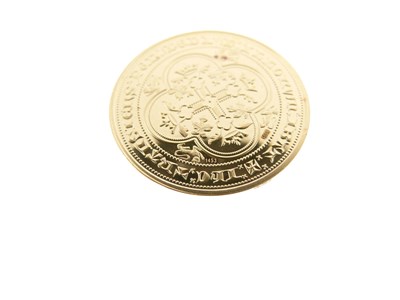 Lot 200 - Fantasy gold Edward III Double Leopard issued by The London Mint