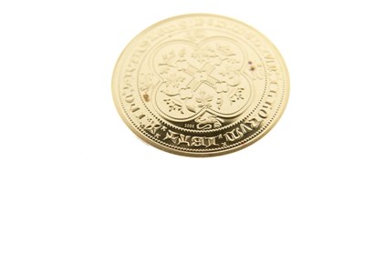 Lot 113 - Fantasy gold Edward III Double Leopard issued by The London Mint