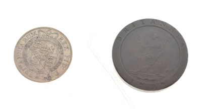 Lot 177 - Coins - George III half-crown 1818 together with a George III Cartwheel Twopence 1797