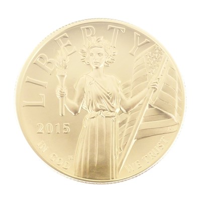 Lot 118 - United States of America, American Liberty high relief $100 1oz gold coin, 2015