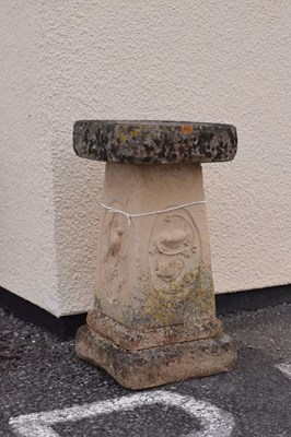 Lot 683 - Composite stone garden bird bath