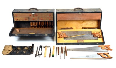 Lot 682 - Two wooden tool chests