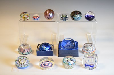 Lot 481 - Whitefriars glass Millefiore paperweight dated 1976, etc.